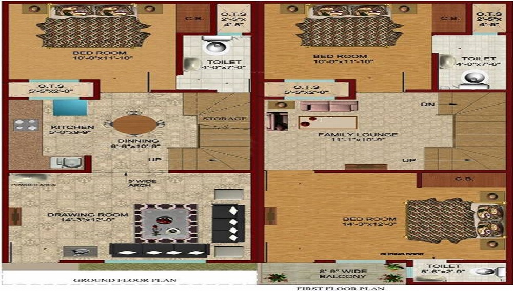 Global Prime Villas Floor Plan
