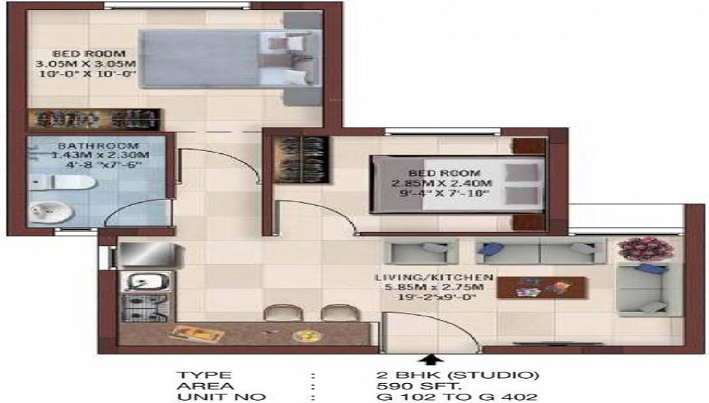 Casagrand Ferns Floor Plan