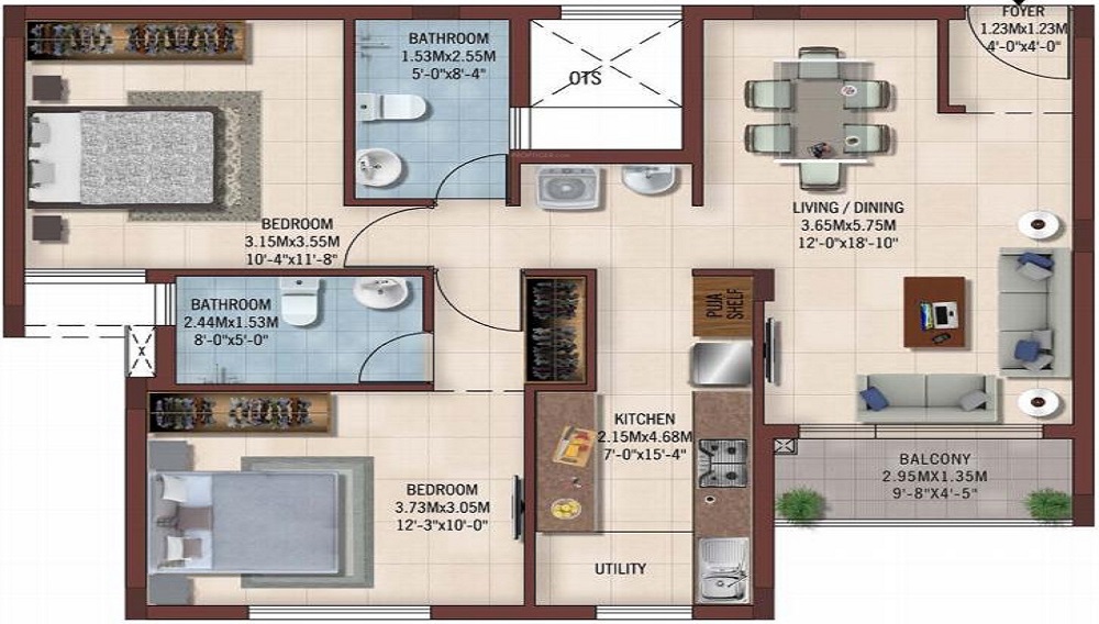 Casagrand Ferns Floor Plan