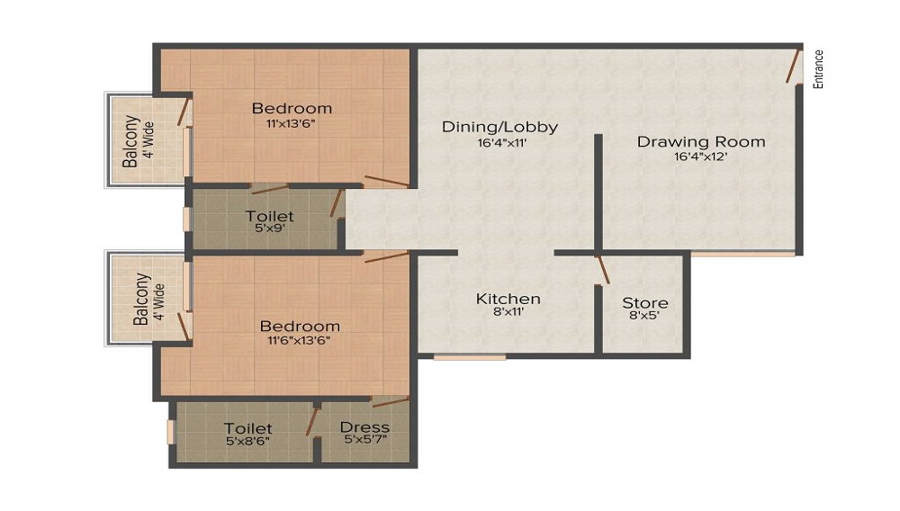 Pushpanjali Gardenia Floor Plan
