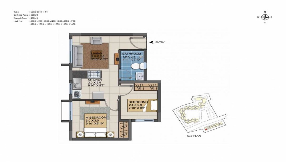 Casagrand ECR 14 Floor Plan