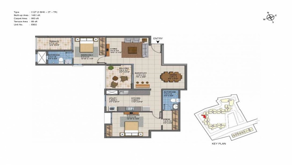 Casagrand ECR 14 Floor Plan
