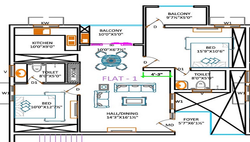 Ananya Nana Nani Homes Floor Plan