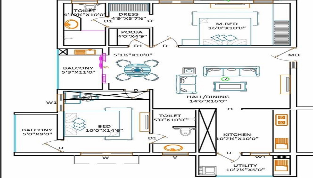 Ananya Nana Nani Homes Floor Plan