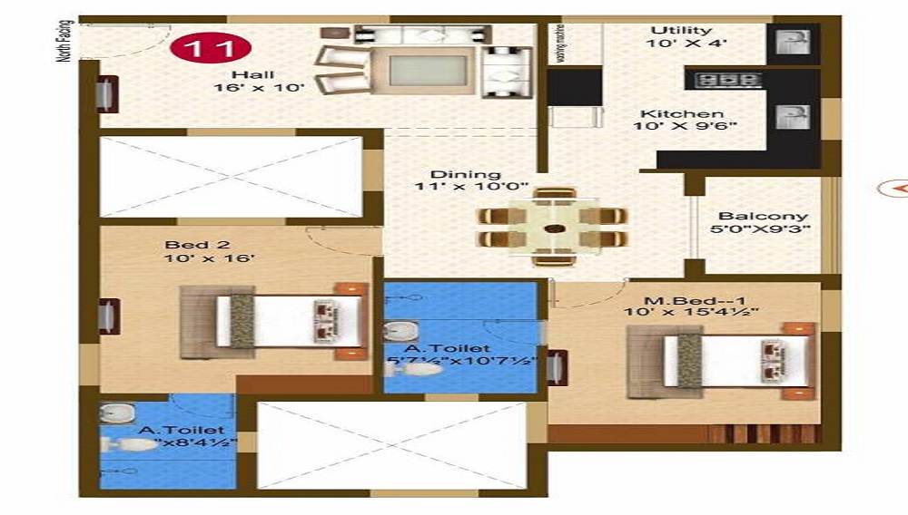 Sree Daksha Darza Floor Plan
