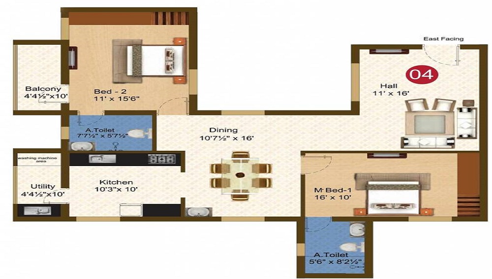 Sree Daksha Darza Floor Plan