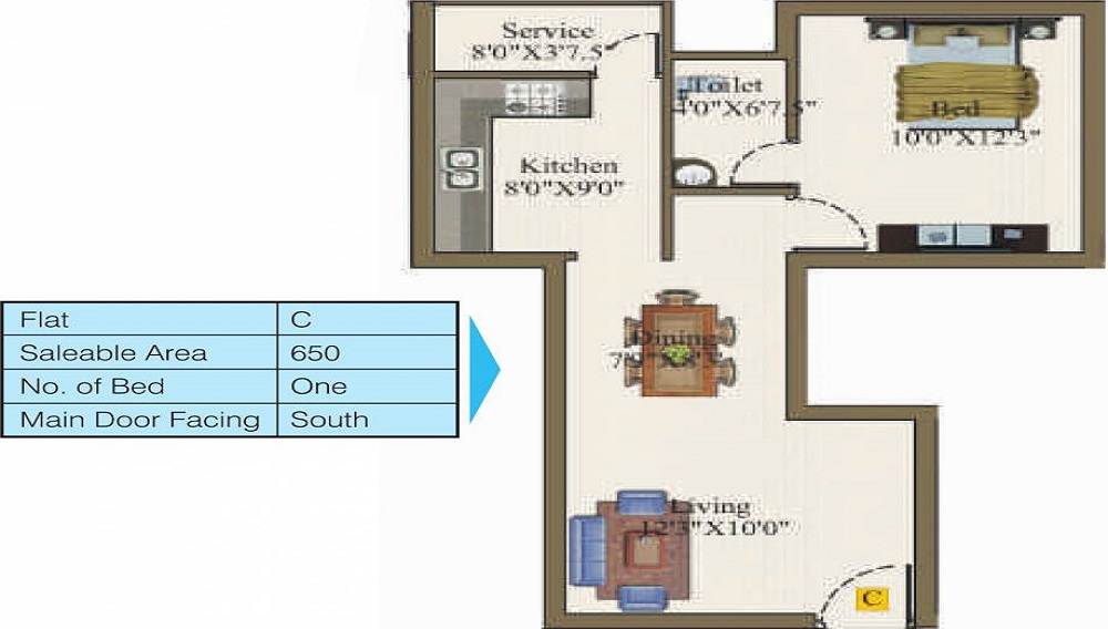 Sri Atreya Apartments Floor Plan
