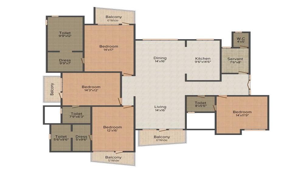 Omaxe The Forest Spa Floor Plan