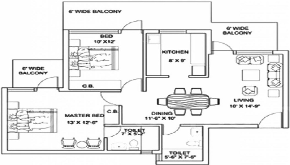 Hitkari AIIMS Aashiana Floor Plan