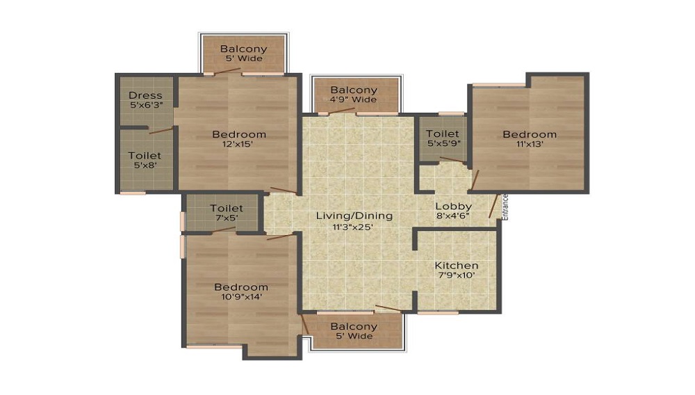 Omaxe Hills 2 Floor Plan