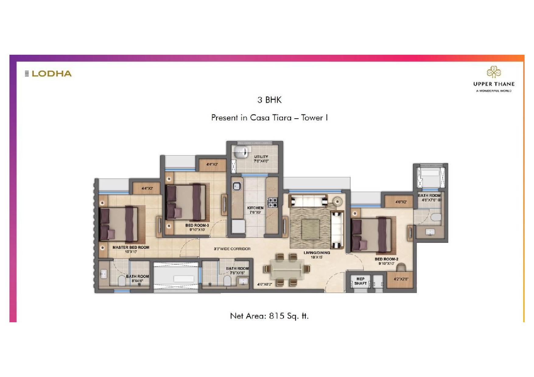 Lodha Upper Thane Floor Plan