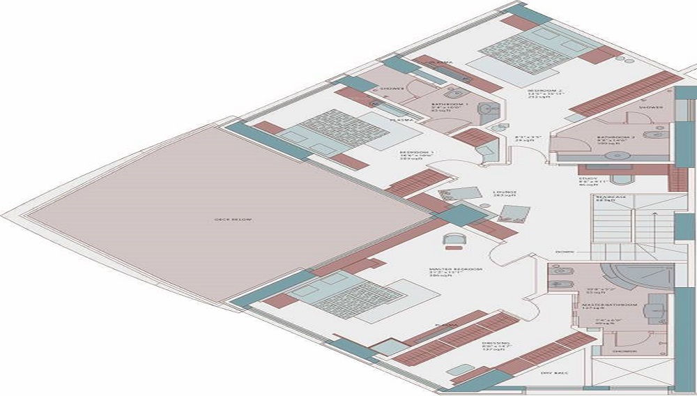 5 BHK+5T 3810/sqft-carpet Sqft Apartment For Sale In The Imperial In Tardeo Floor Plan