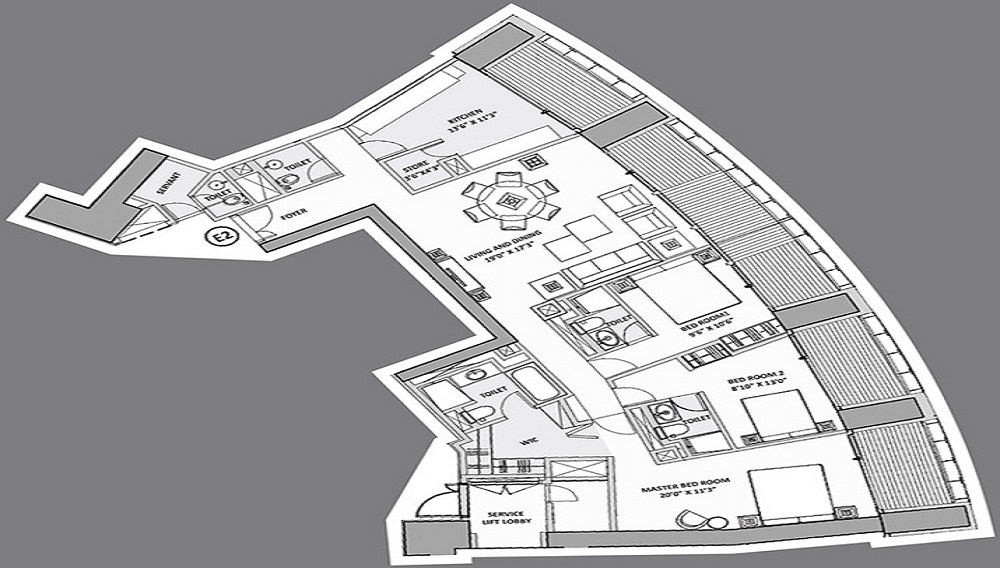 Lodha World Crest Floor Plan