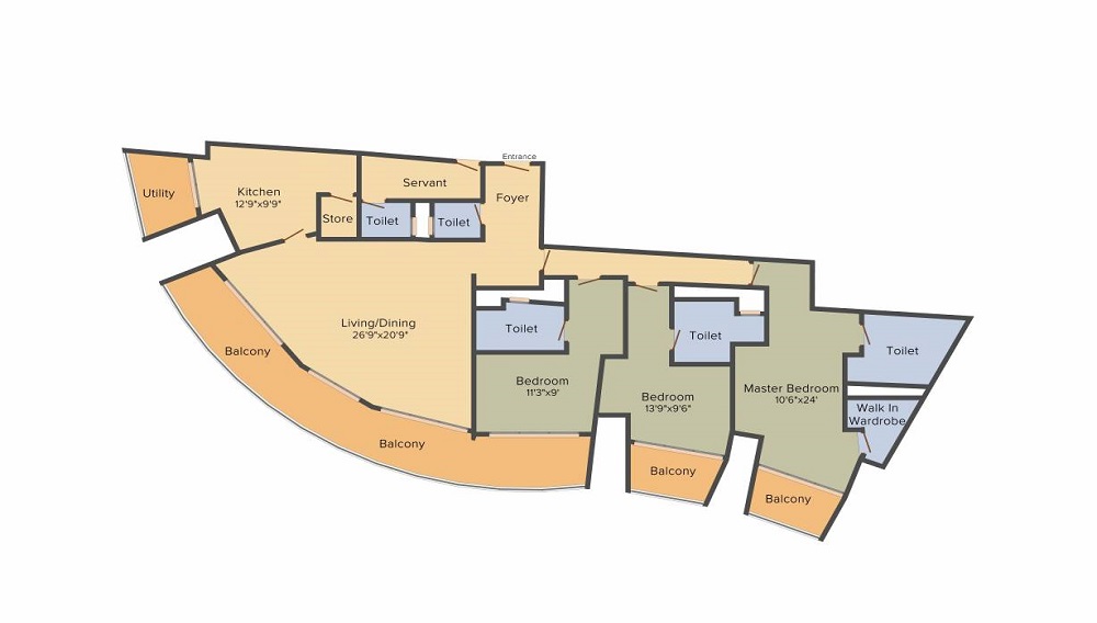 Lodha World Crest Floor Plan