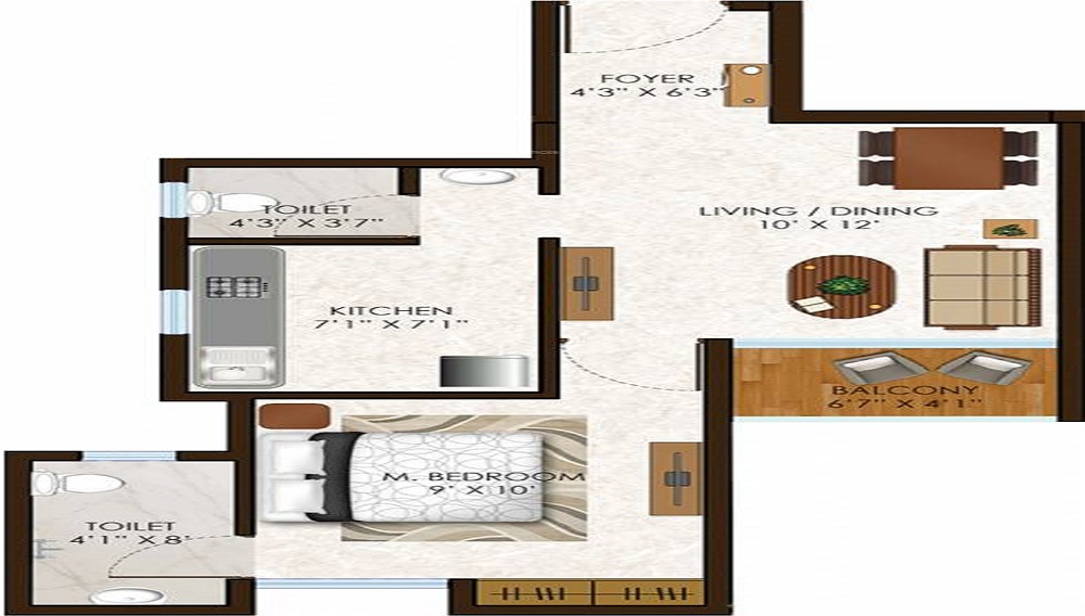 Olympeo Riverside Floor Plan