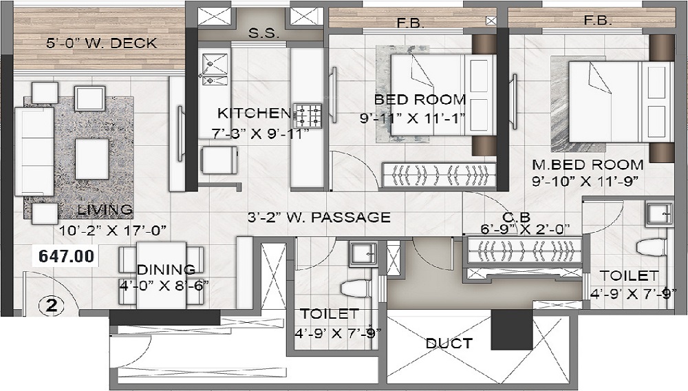 Rustomjee Urbania Azziano Wing E Floor Plan