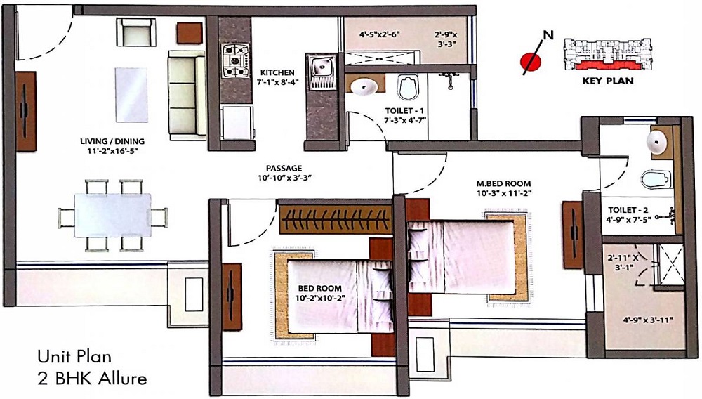 Unique Keemaya Omkar Ananta Floor Plan