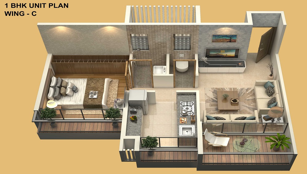 Bhairaav GoldCrest Residency Floor Plan