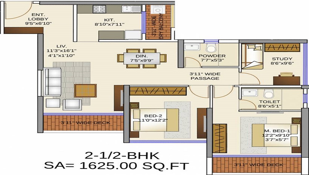Runwal Elegante Floor Plan
