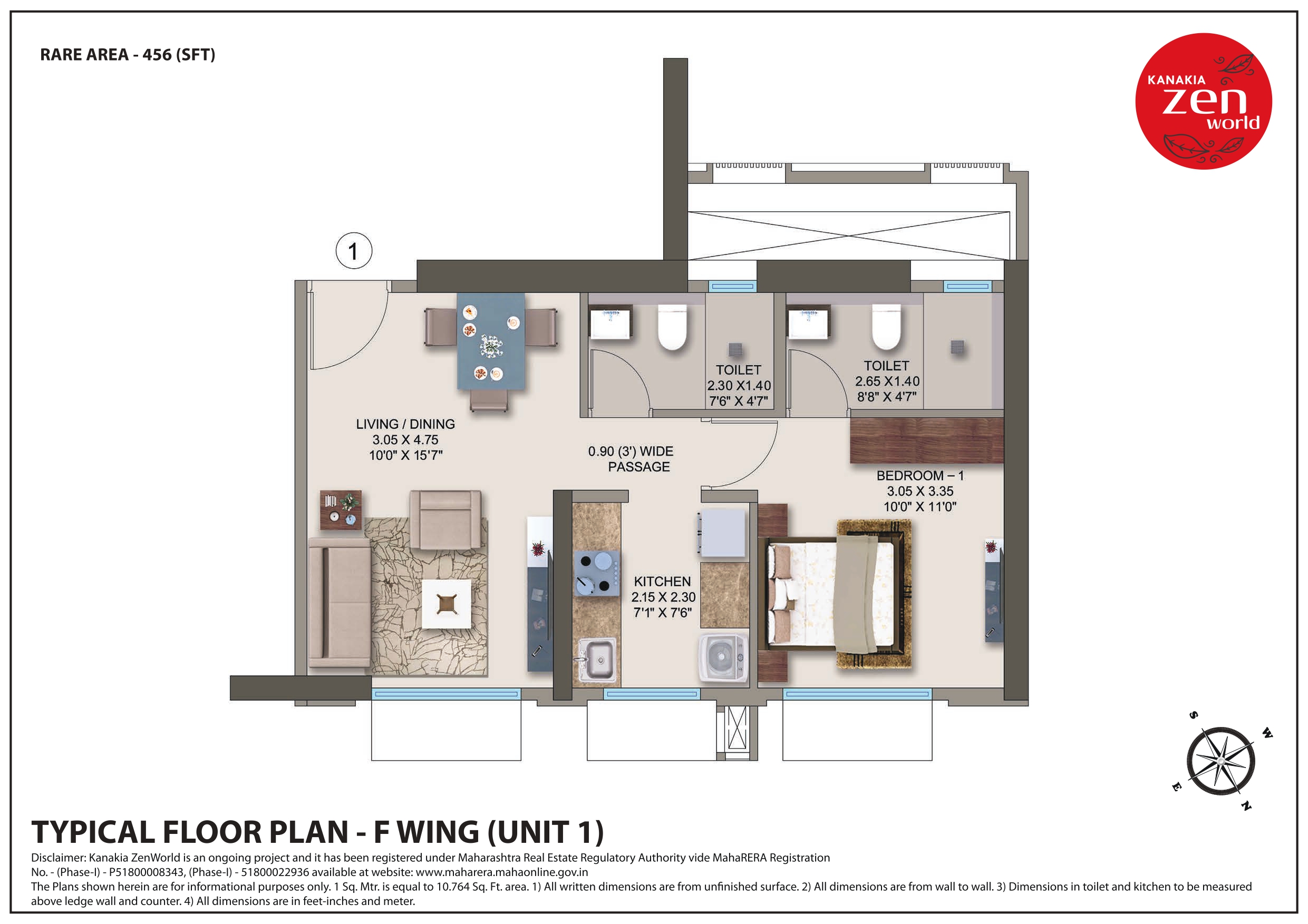 Kanakia Zenworld Floor Plan