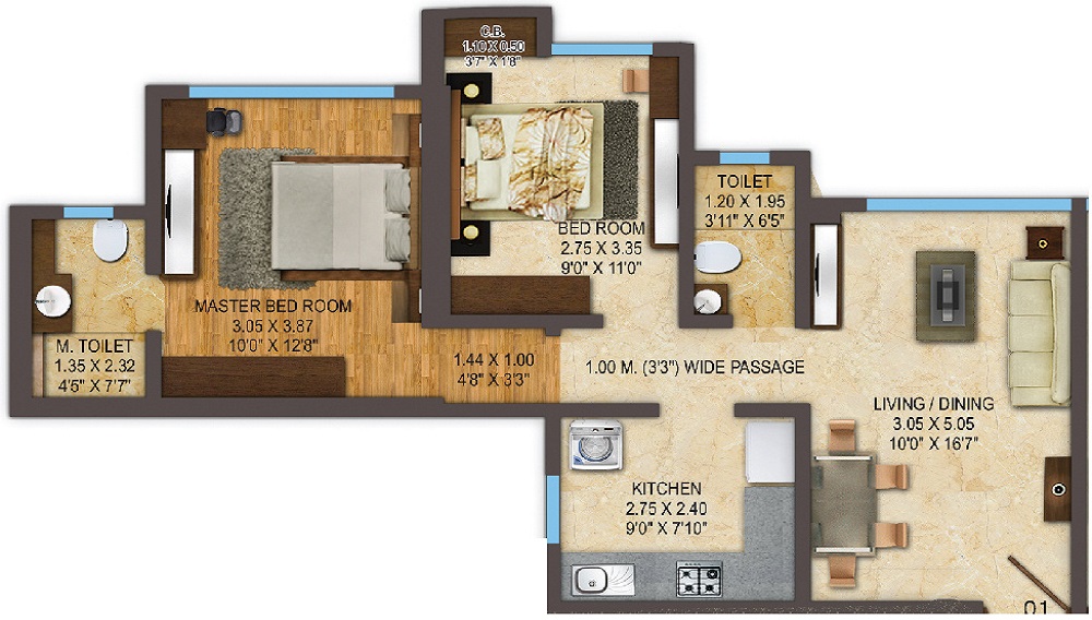 ACME Oasis Tower 2 Floor Plan