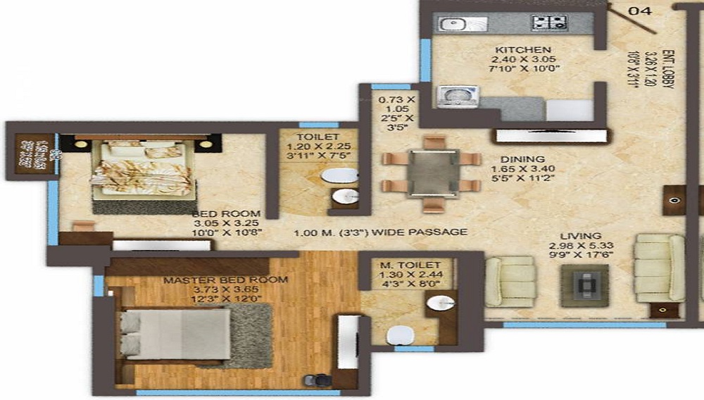 ACME Oasis Tower 2 Floor Plan