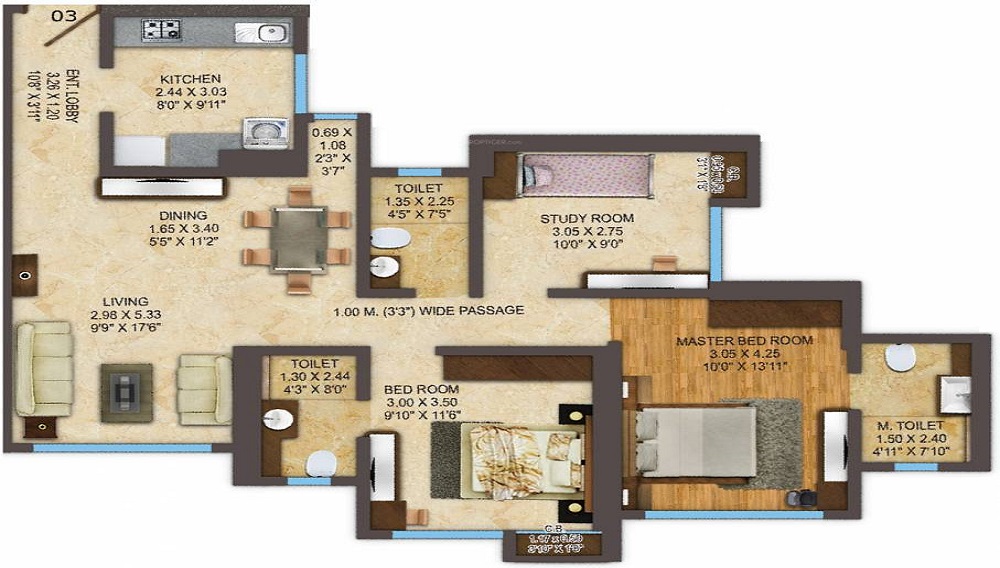 ACME Oasis Tower 2 Floor Plan