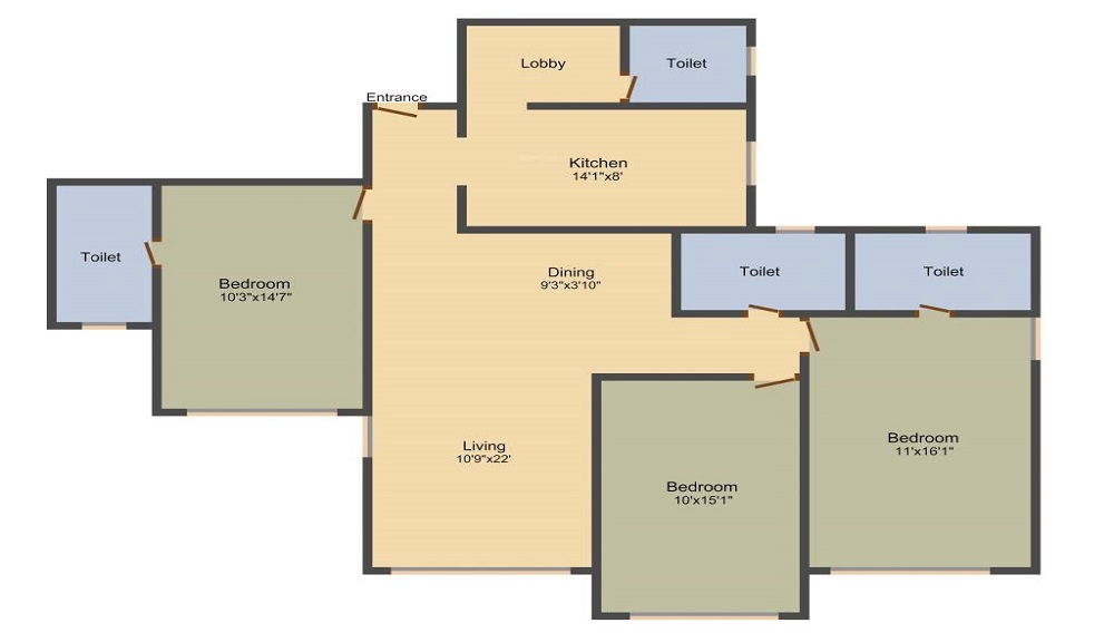 Raheja Classique Floor Plan