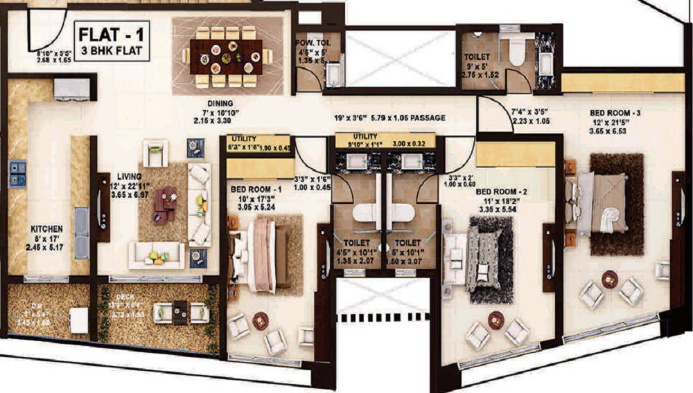 Rustomjee Oriana Floor Plan