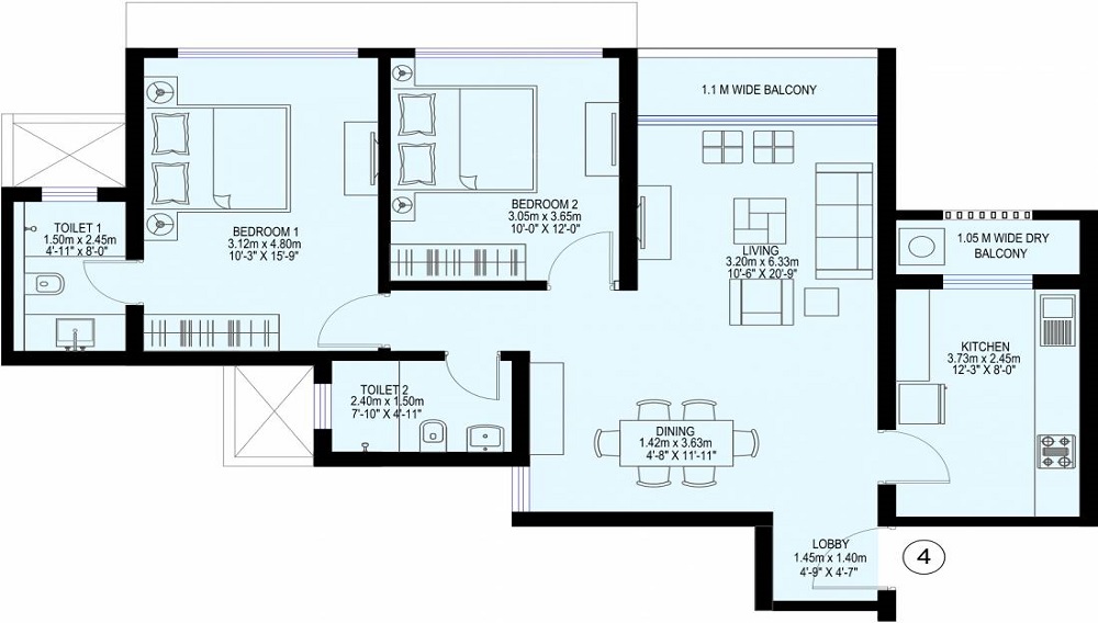 Sea Gundecha Trillium Floor Plan