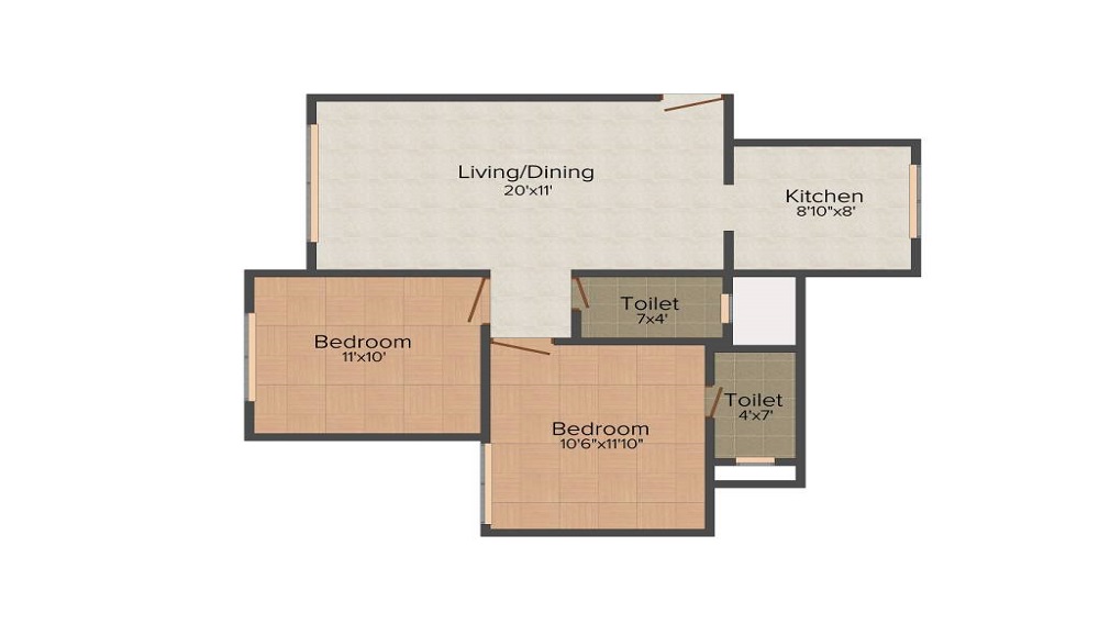 Spark Mogra Vikas Floor Plan