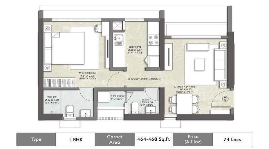 Kalpataru Park City Floor Plan