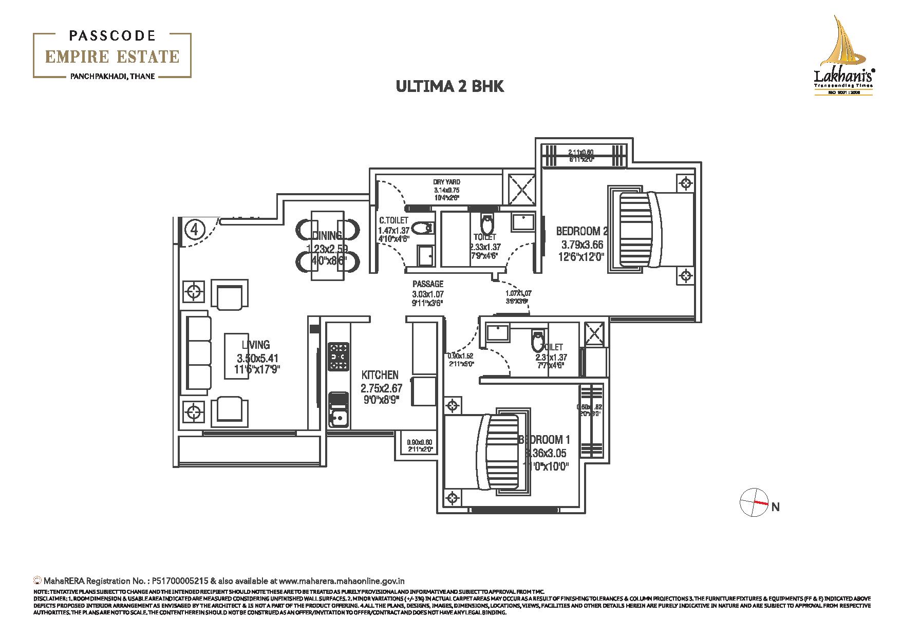 Lakhani Empire Towers Floor Plan