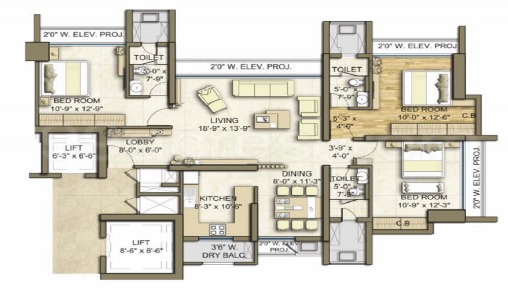Neelkanth Lake View Floor Plan