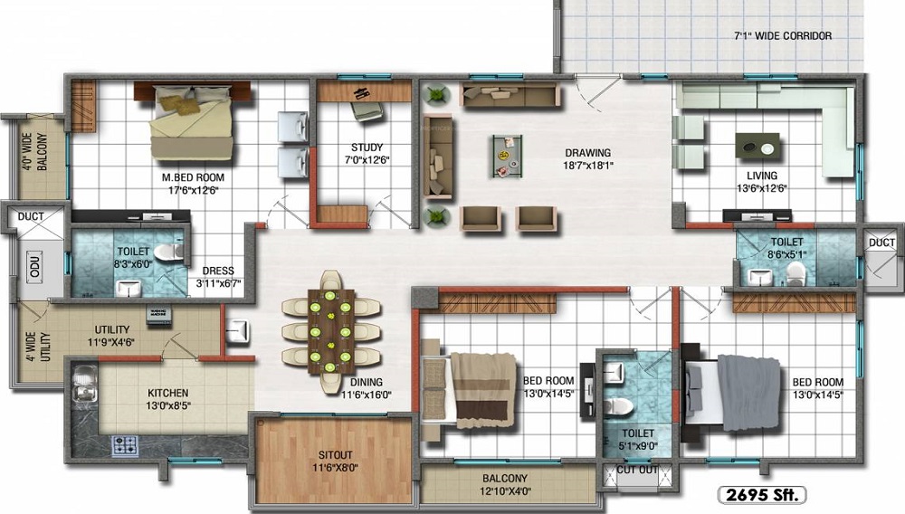 Cybercity Rainbow Vistas Rock Garden Floor Plan