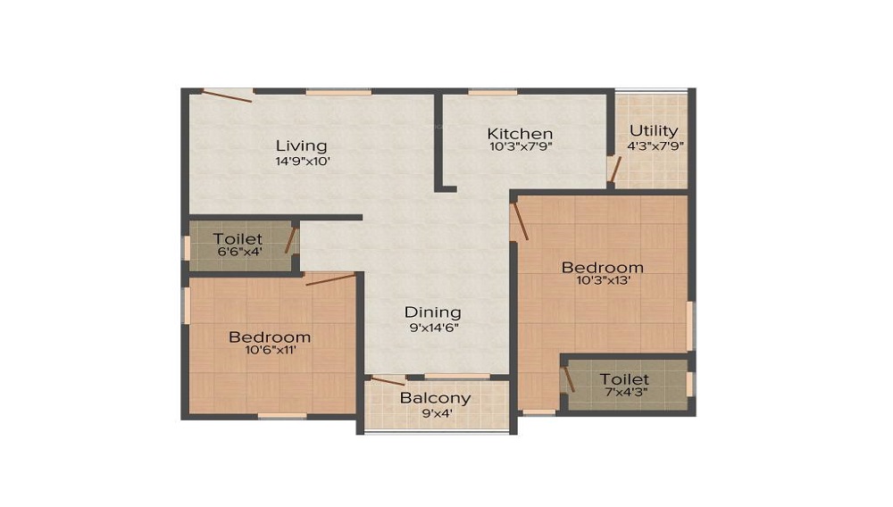Concrete Guitar Floor Plan