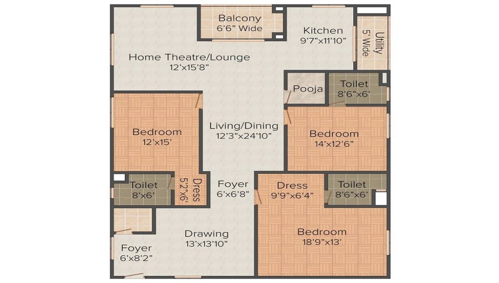 My Home Abhra Floor Plan