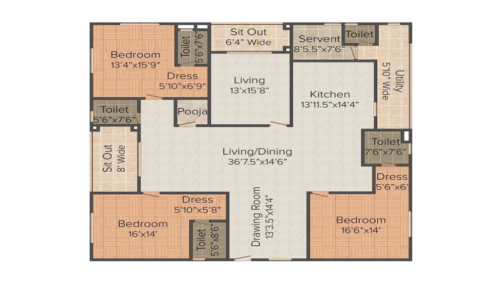 My Home Abhra Floor Plan