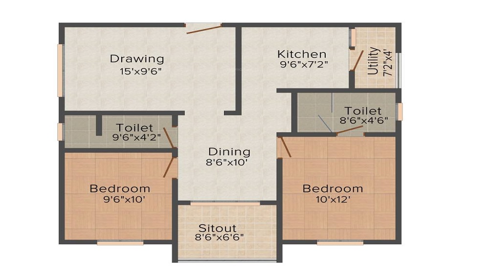 Modi Vista Homes Floor Plan