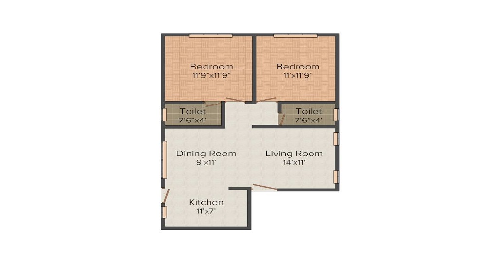 Pride Orchid Residency Floor Plan