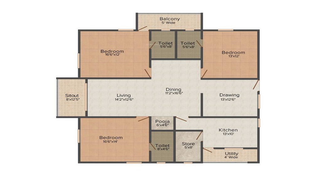 Aditya Empress Towers Floor Plan