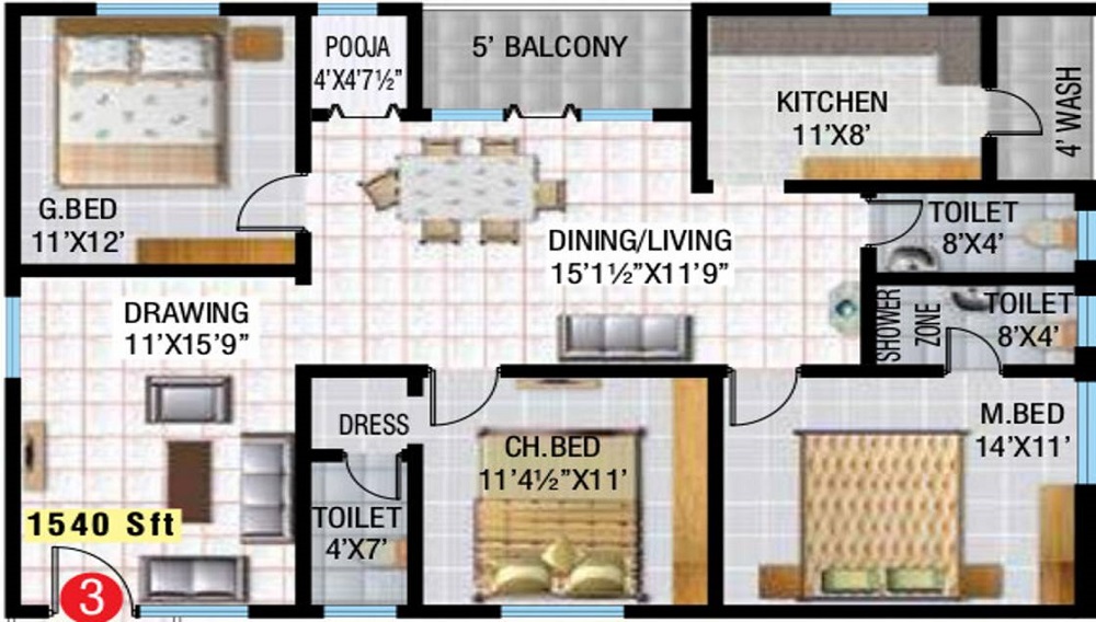 NR Sitara Floor Plan