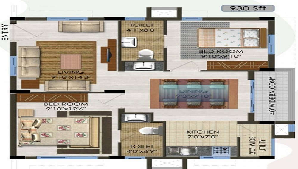 Aparna Kanopy Tulip Floor Plan