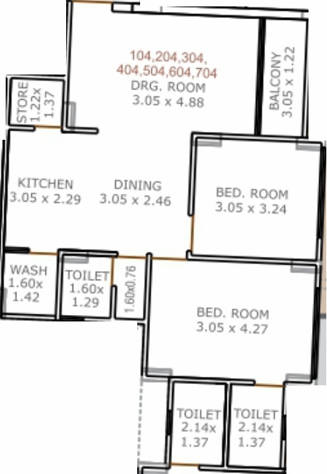 Vyapti Vandemataram Mahadev Lily Floor Plan