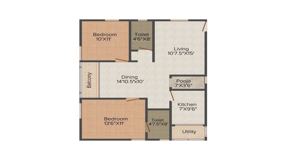Trishala Luxor Apartments Floor Plan