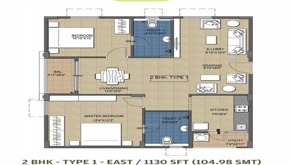 Ramky Greenview Apartments Floor Plan
