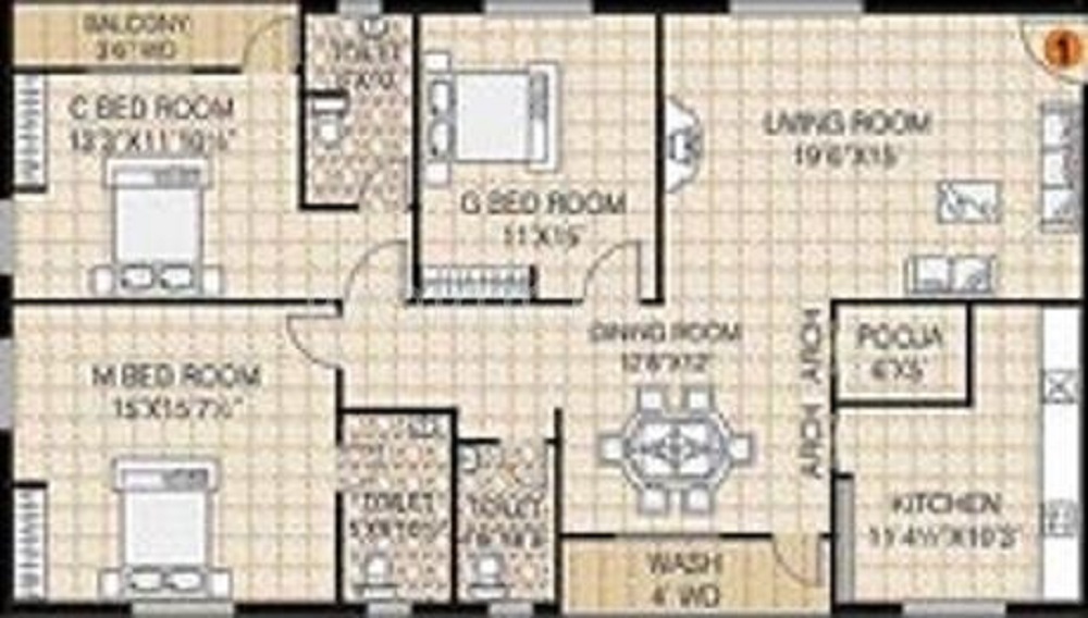 Koven Surya Towers Floor Plan
