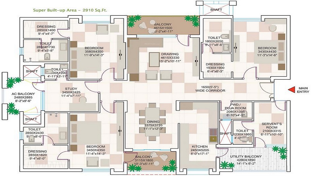 Koncept Botanika Floor Plan