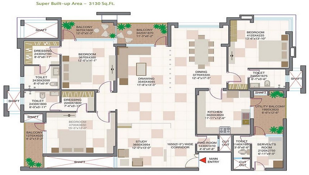 Koncept Botanika Floor Plan