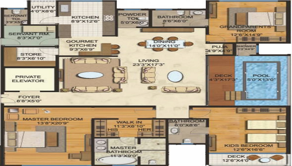 Lodha Bellezza P3 Floor Plan